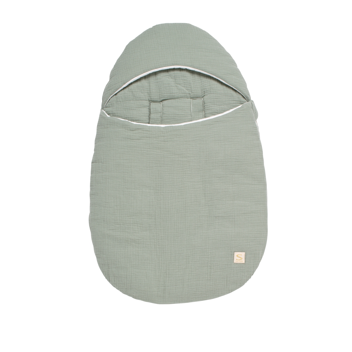 Sauthon - Nid d'ange 5 attaches Uni Sauge VERT Sauthon