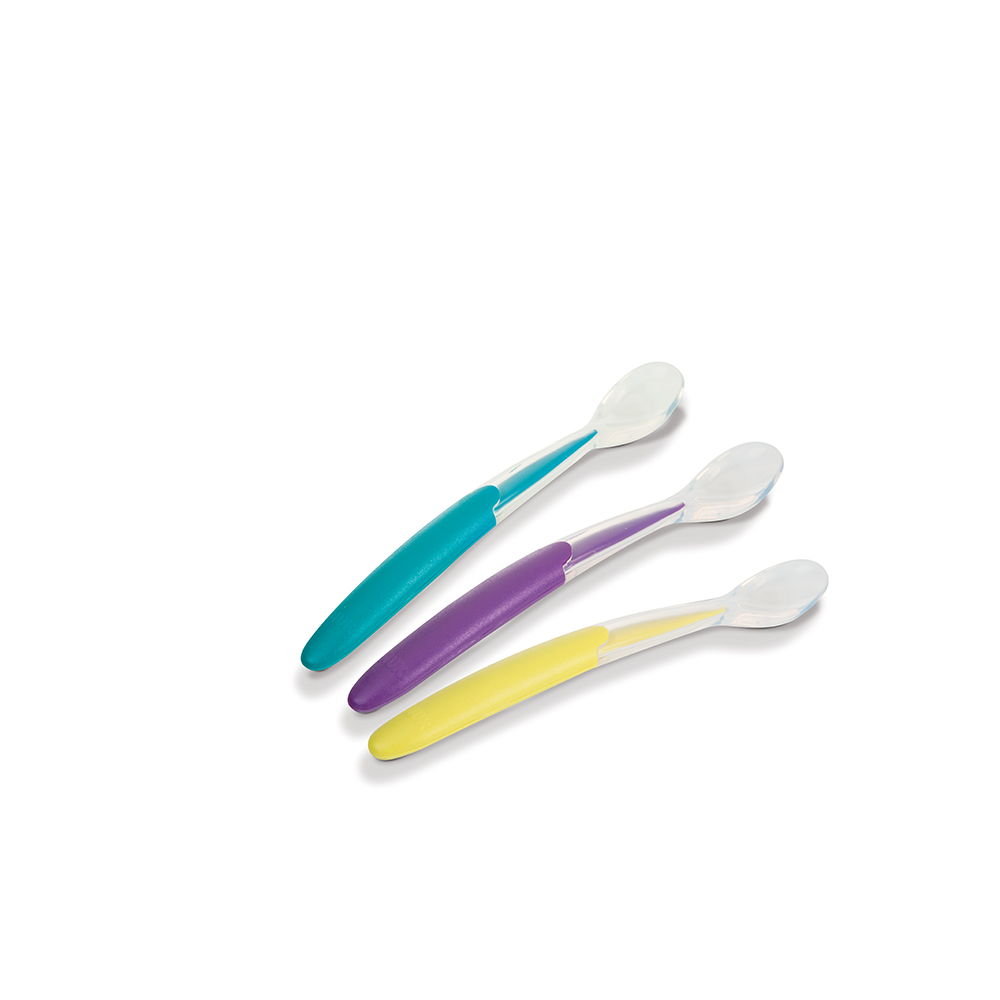 3 cuillères souples silicone Easy Learning MULTICOLORE Nuk