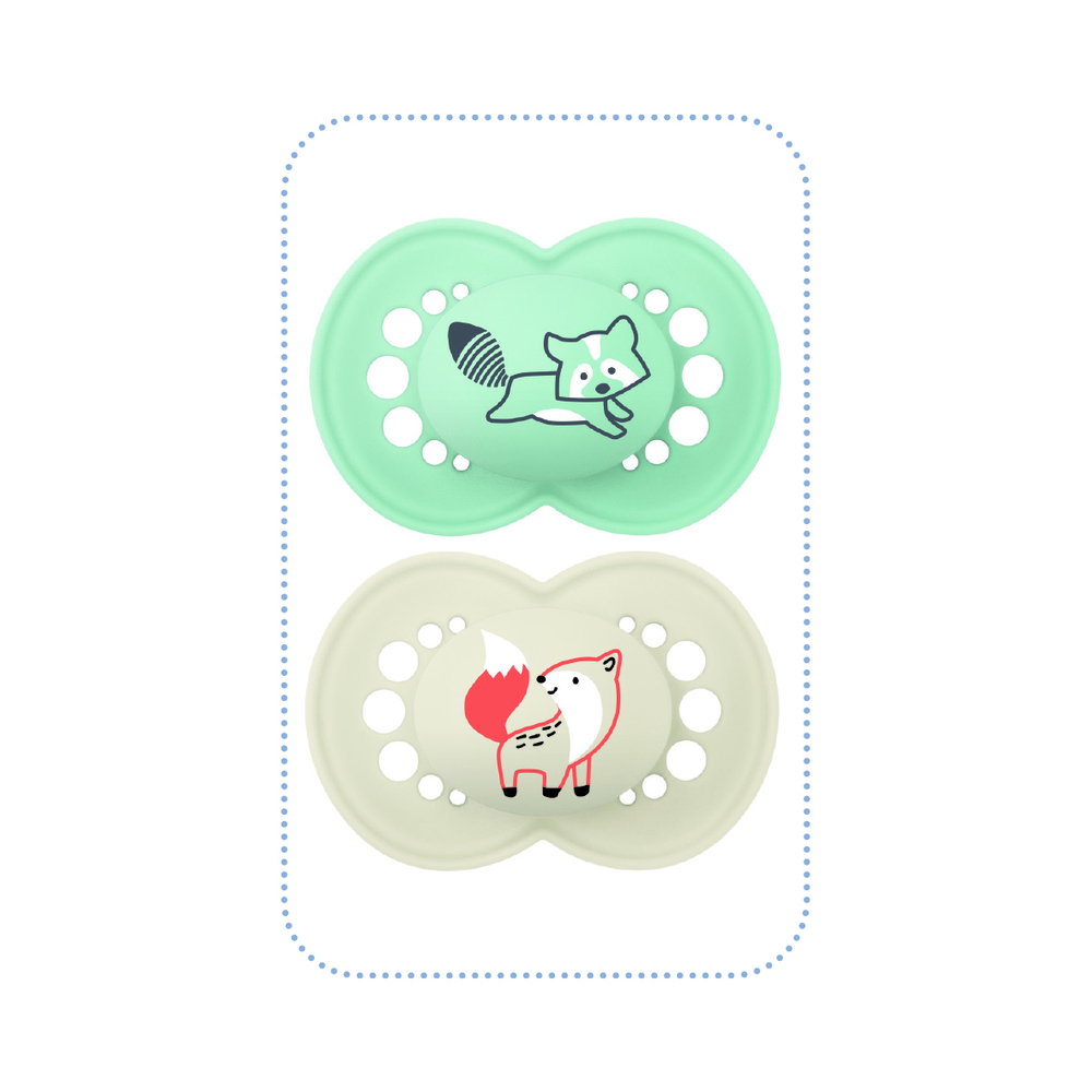 MAM - 2 sucettes silicone Original Nature MULTICOLORE MAM
