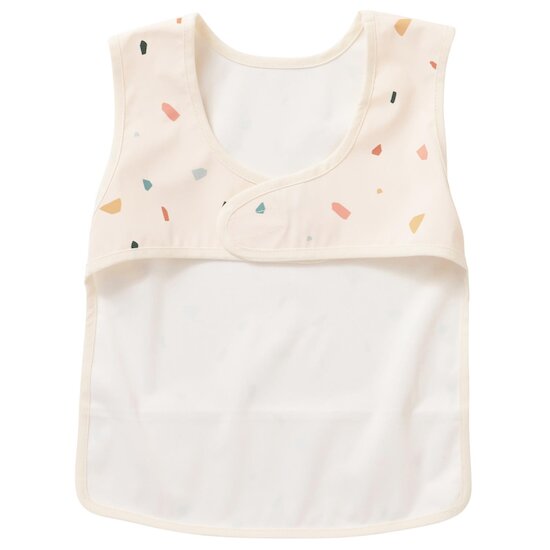 BB&Co Bavoir intégral en tissu imperméable Terrazzo  BB&Co Bavoir intégral en tissu imperméable Terrazzo