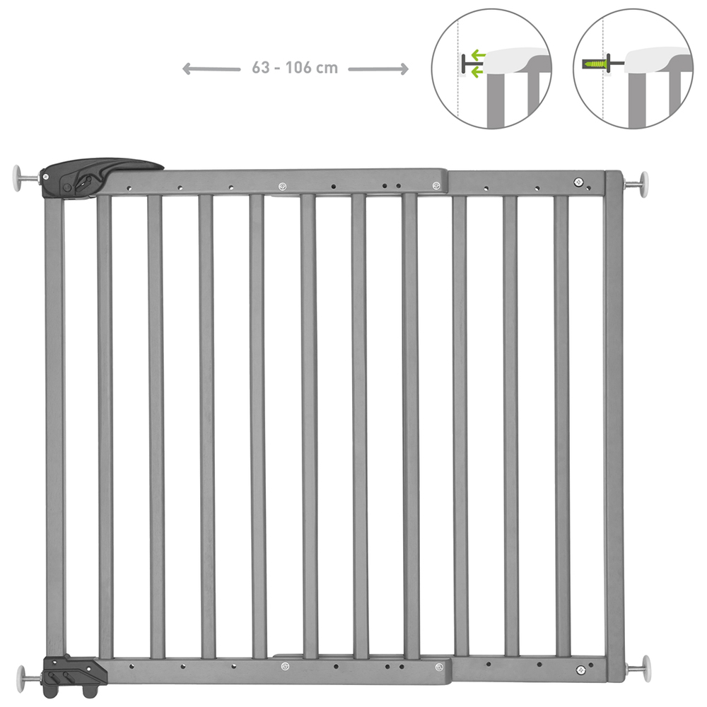 Barrière fixation vis et pression Deco Pop GRIS Badabulle