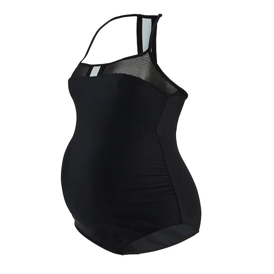 Cache cœur Maillot de bain maternité 1 pièce Roxana Noir xL