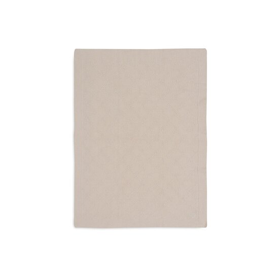 Jollein Couverture Berceau Check Knit Oatmeal 75x100 cm
