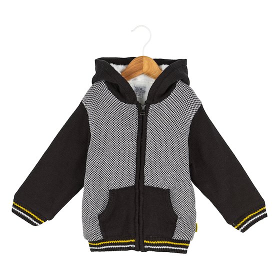 Nano et Nanette Cardigan capuche Just Rock Noir 36 mois