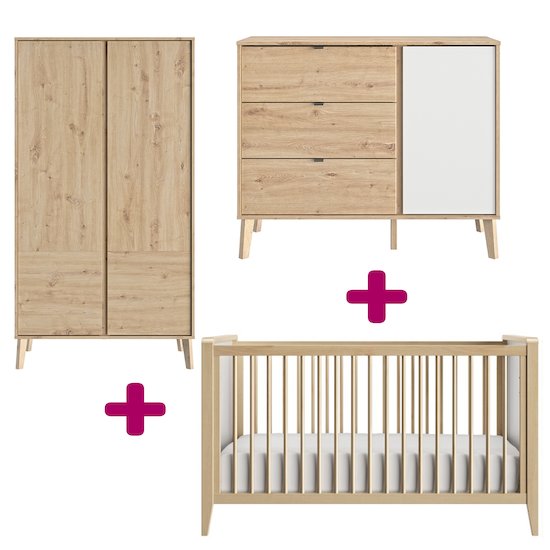 Lit 70x140 Commode Armoire Lison Chambre De Bebe Lune Lit 70x140 Commode Armoire Lison Chambre De Bebe Lune