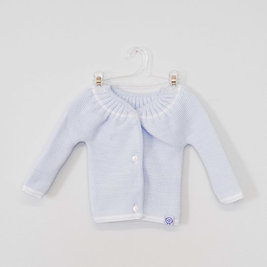 La Manufacture de layette Brassière de naissance avec boutons Bleu Layette 0-1 mois