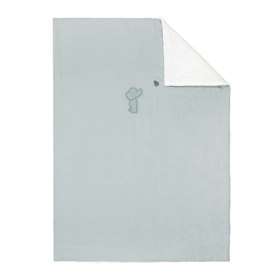 Nattou Couverture Axel et Luna Vert/Blanc 100x135 cm