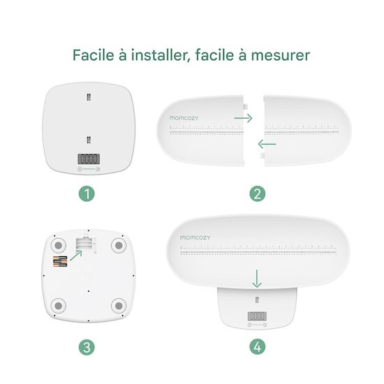 Momcozy Balance pour bébé Blanc  Momcozy Balance pour bébé Blanc