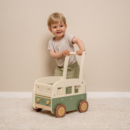 Little Dutch Chariot de marche van en bois FSC - Vintage (2)   Little Dutch Chariot de marche van en bois FSC - Vintage (2)