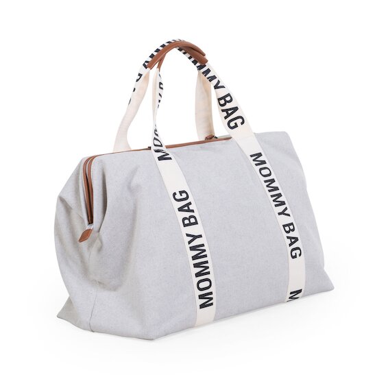 Childhome Sac à langer Mommy bag signature toile ecru   Childhome Sac à langer Mommy bag signature toile ecru