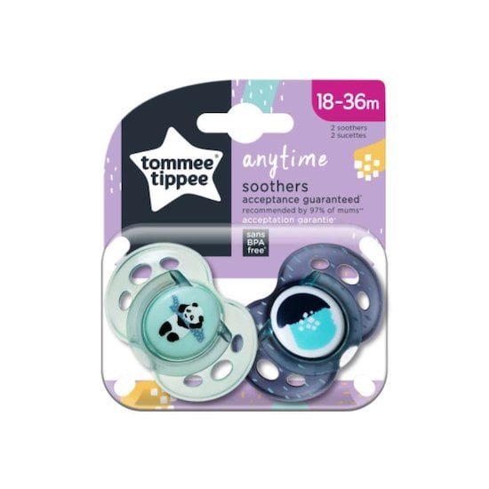Tommee Tippee 2 sucettes Closer to Nature Classique Mixte  18-36 mois