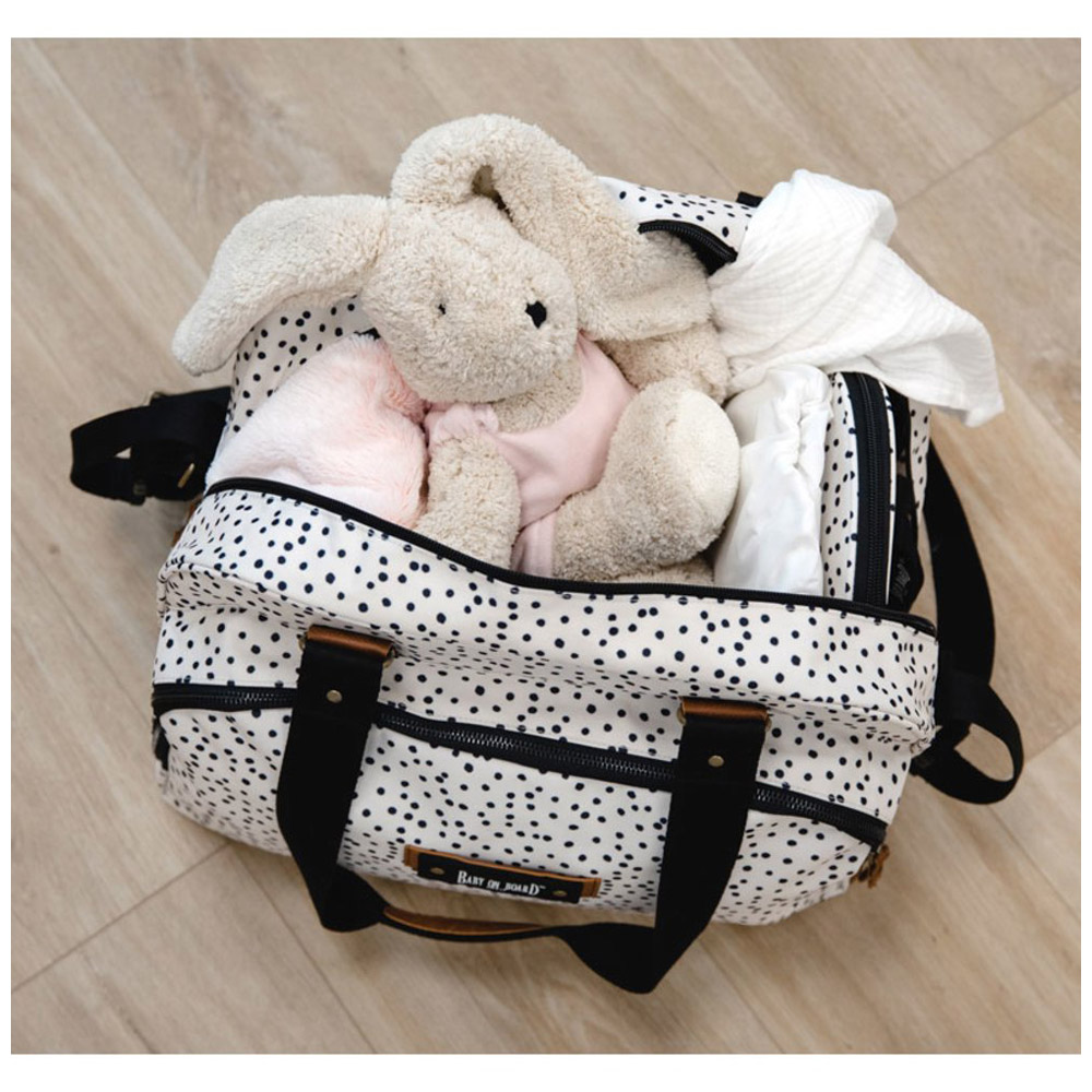 SAC A LANGER URBAN DOTS BLANC Baby on board