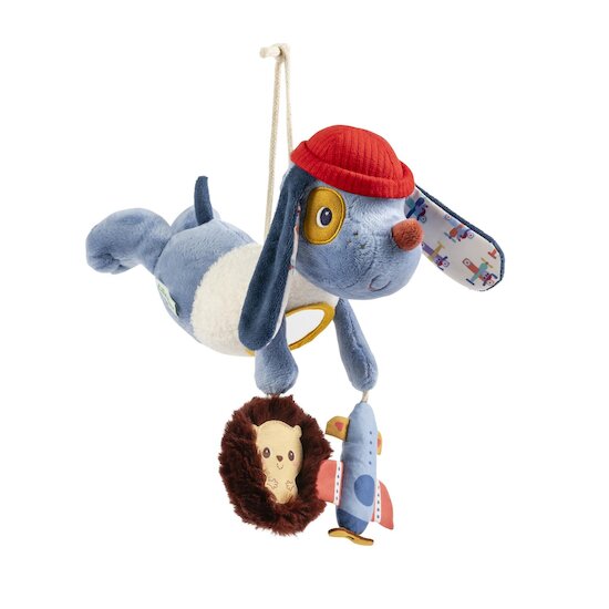 Lilliputiens Peluche Jules Acti-Nomade Bleu 03 mois