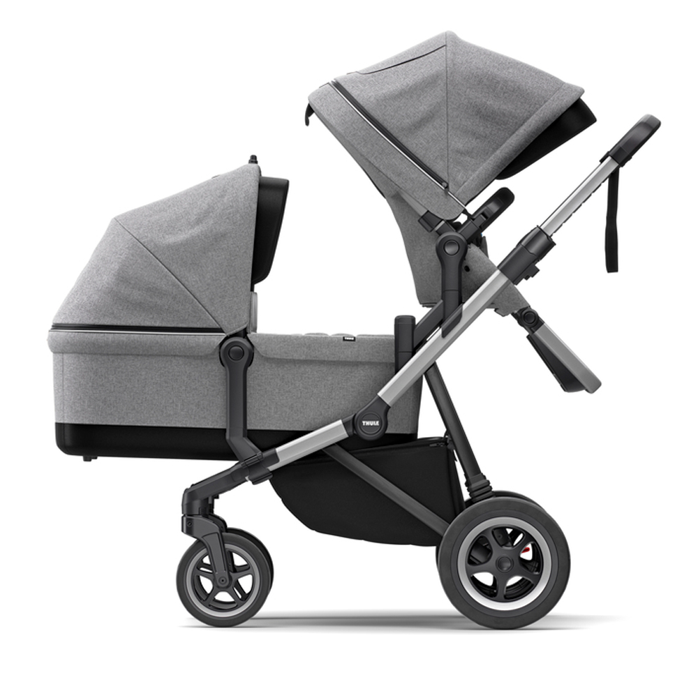 Poussette Sleek avec nacelle GRIS Thule