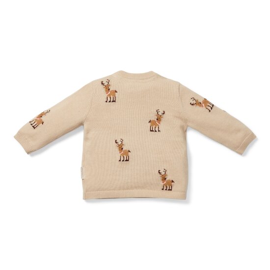 Little Dutch Pull-over de Noël tricoté avec des rennes Marron 6 mois Little Dutch Pull-over de Noël tricoté avec des rennes Marron 6 mois