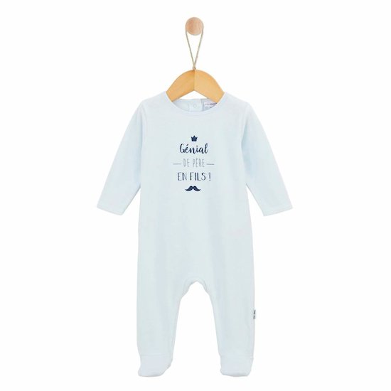 P’tit bisou Pyjama Petit Cocon Bleu Air 