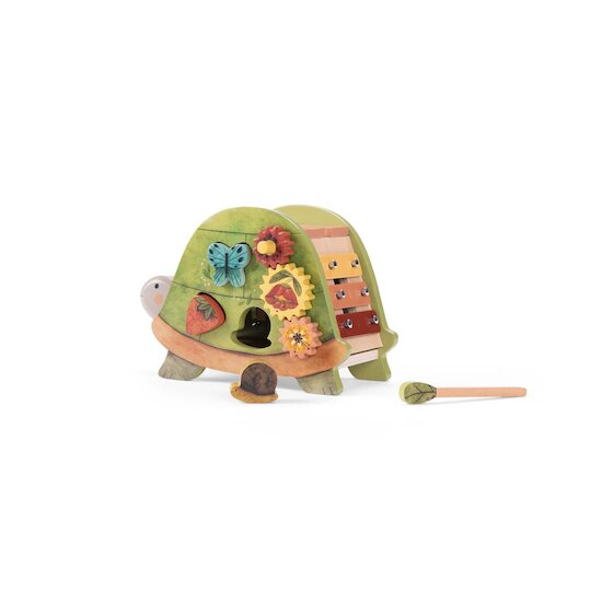 Moulin Roty Tortue d'activités Trois petits lapins Multicolore 