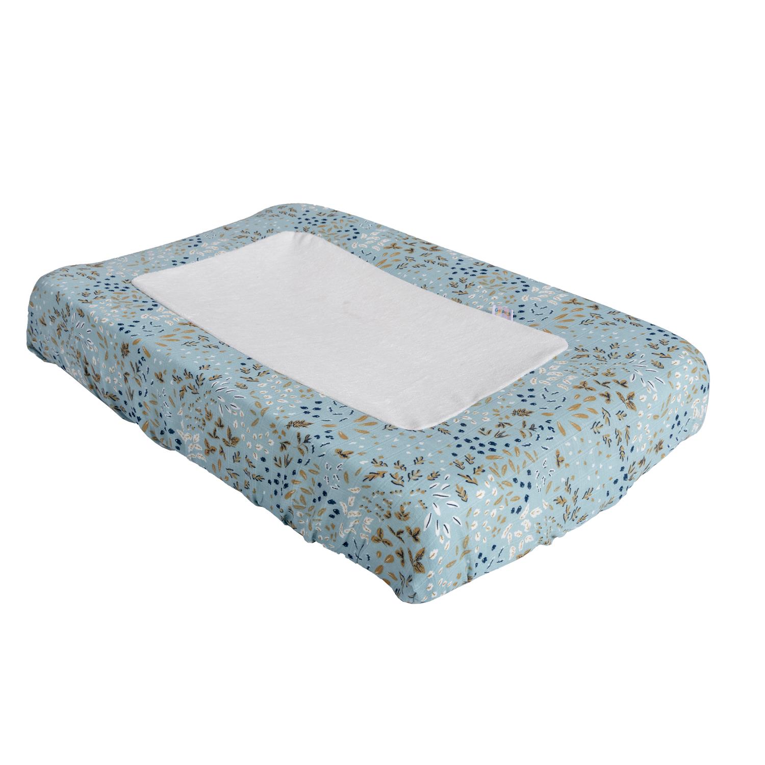 Galipette - Housse matelas à langer Eté indien BLEU Galipette