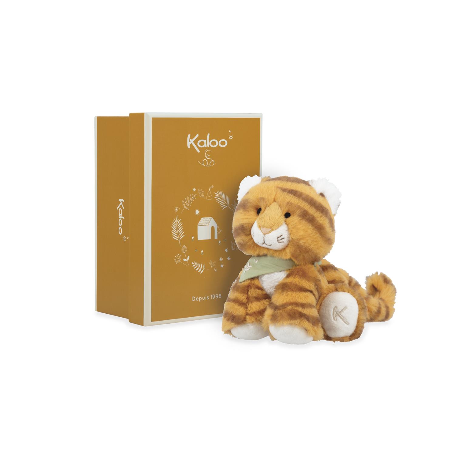 Peluche papaye tigre ORANGE Kaloo