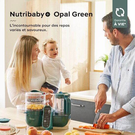 Babymoov Robot multifonction Nutribaby Plus opal green  Babymoov Robot multifonction Nutribaby Plus opal green