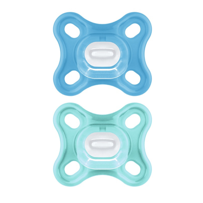 MAM - Sucette Comfort silicone et boîte stérilisation BLEU MAM