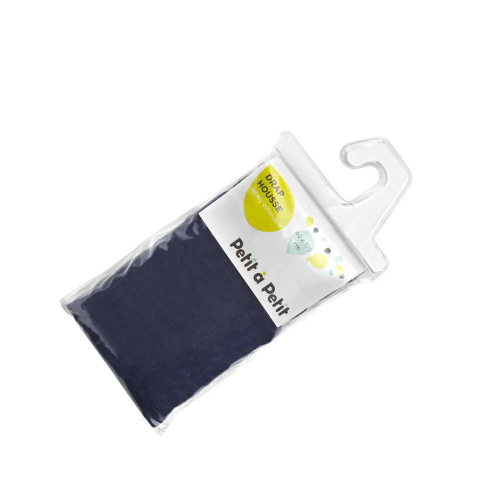 Drap housse jersey BLEU Petit à petit