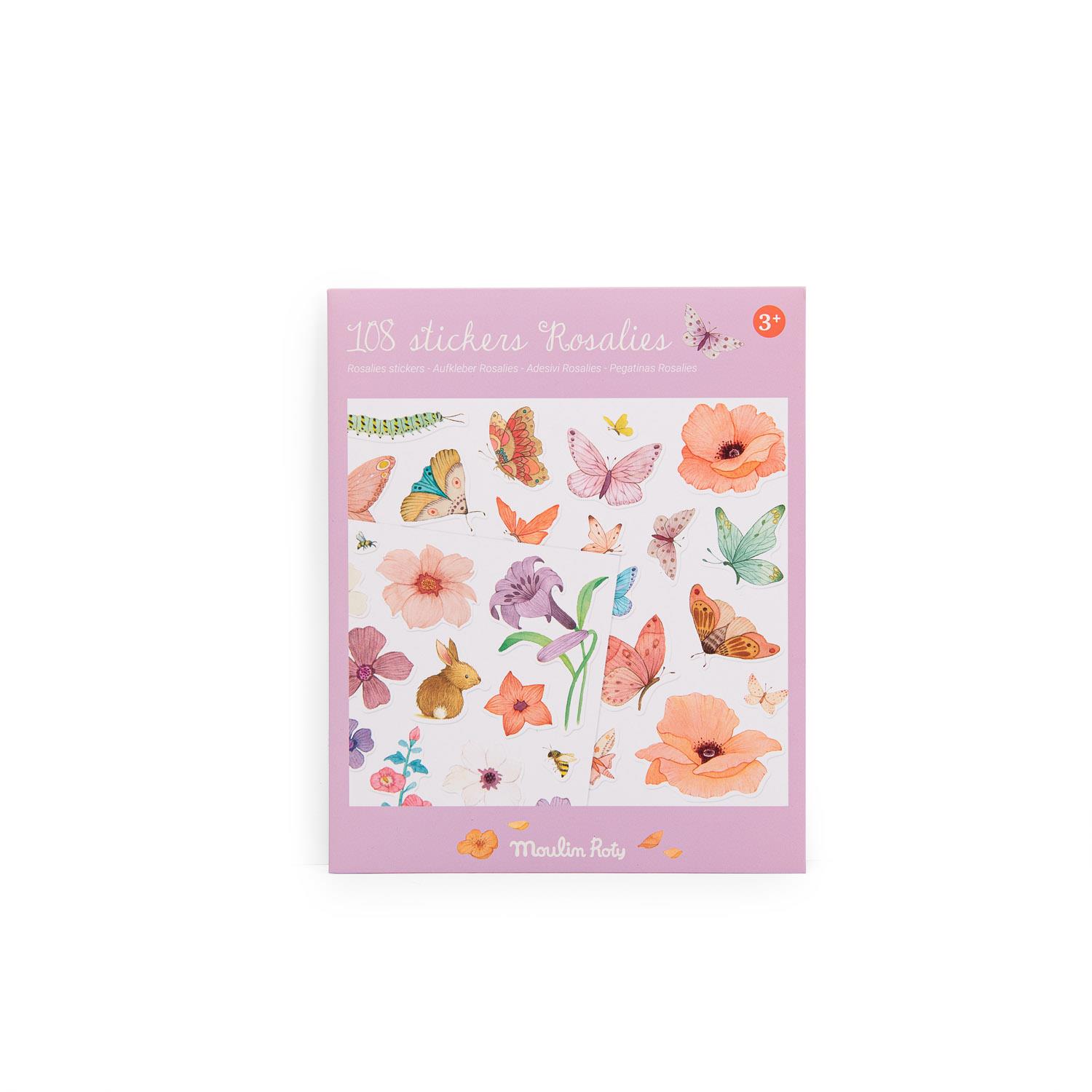 MOULIN ROTY - Pochette stickers Les Rosalies MULTICOLORE Moulin Roty