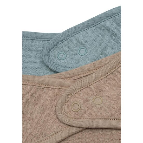 Jollein Lot de 2 Bavoirs Bandana Gaze de Coton Sea Green  Jollein Lot de 2 Bavoirs Bandana Gaze de Coton Sea Green