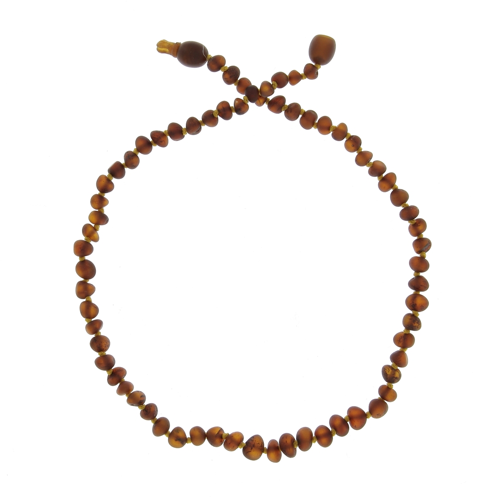 Collier ambre Baltique - forme baroque MARRON BalticWay