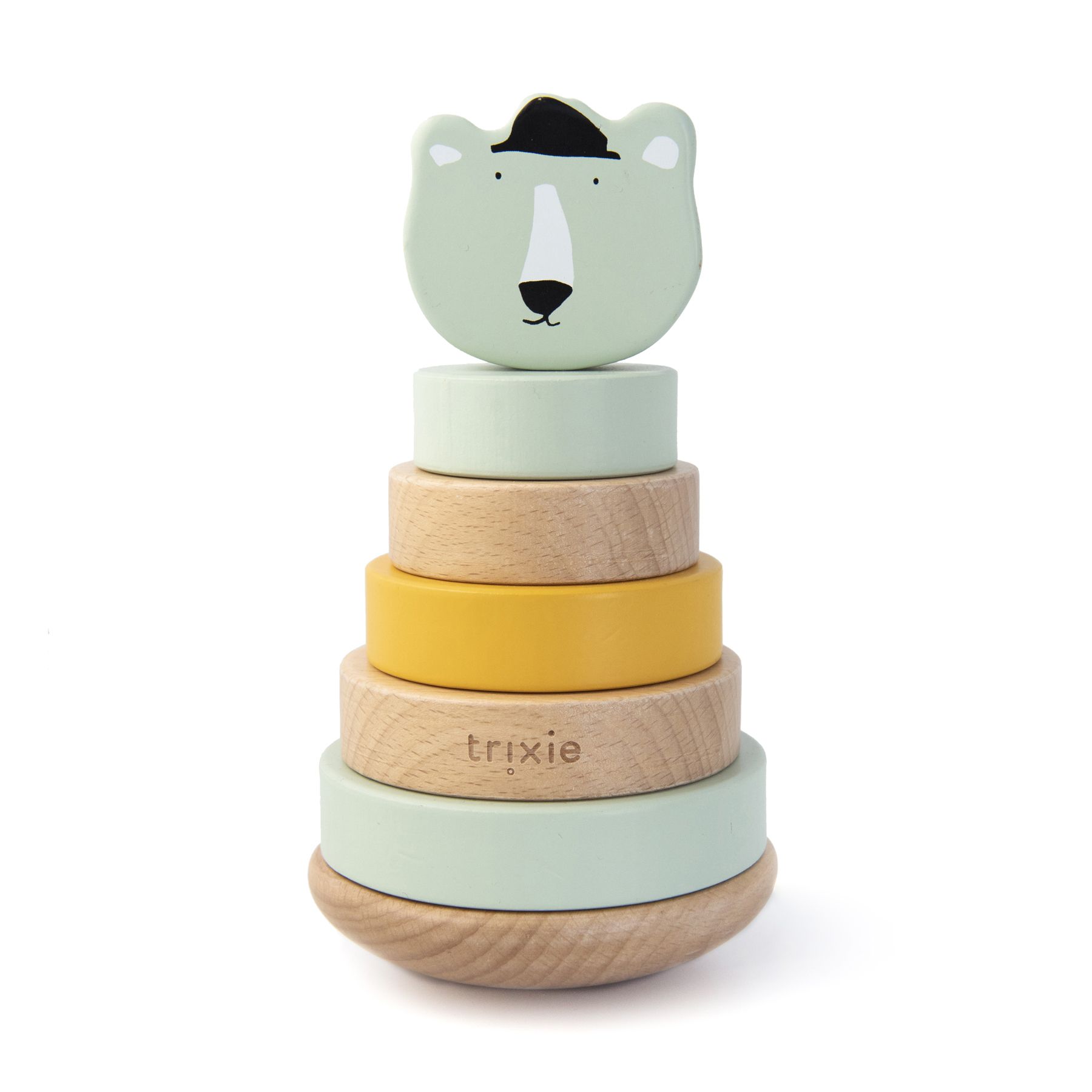 TRIXIE - Tour à empiler en bois - Mr. Polar Bear MULTICOLORE Trixie