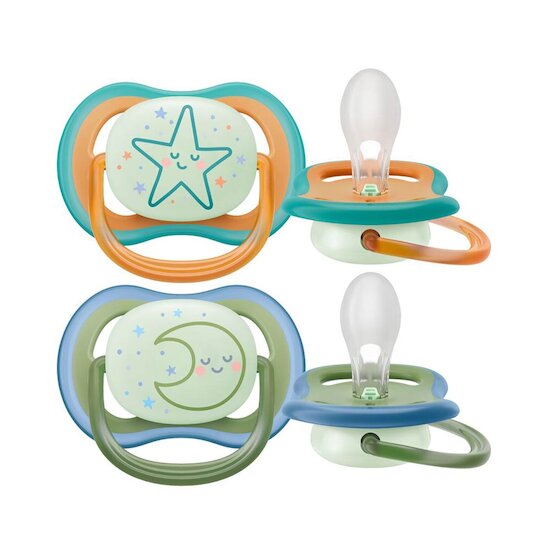 Philips Avent Sucette Ultra Air Nuit Multicolore 18 mois Philips Avent Sucette Ultra Air Nuit Multicolore 18 mois