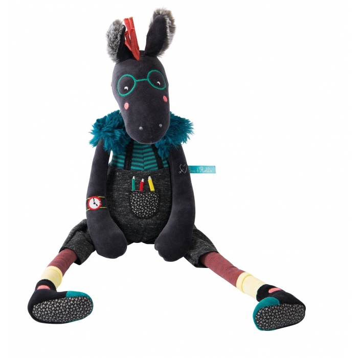 Peluche cheval Lucien Les Broc'n Rolls MULTICOLORE Moulin Roty
