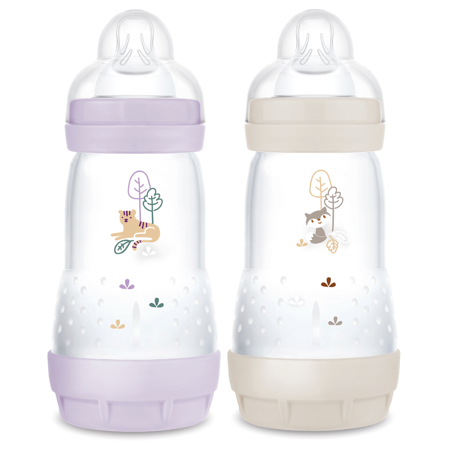 MAM - 2 biberons anti-coliques Easy Start VIOLET MAM