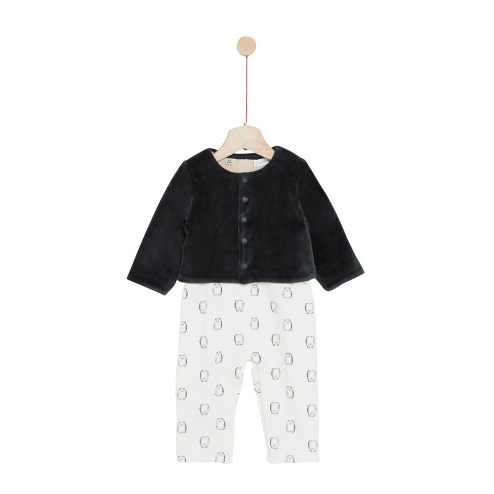 Marèse - Ensemble veste +tee-shirt et salopette Milk Caramel BEIGE Marèse