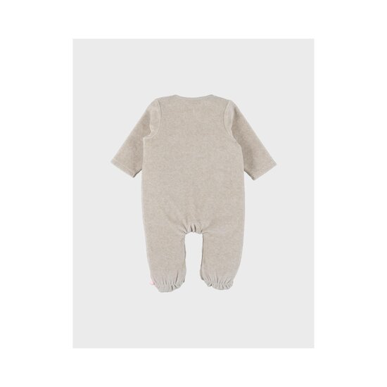 Noukie's Pyjama Dorsbien Velours Orso F&O Beige brodé  Noukie's Pyjama Dorsbien Velours Orso F&O Beige brodé