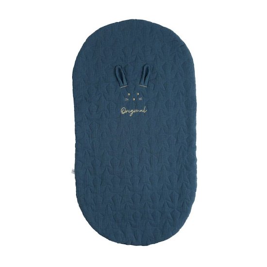 Sauthon Original Couvre lit pour berceau ovale Bleu Saphir  Sauthon Original Couvre lit pour berceau ovale Bleu Saphir
