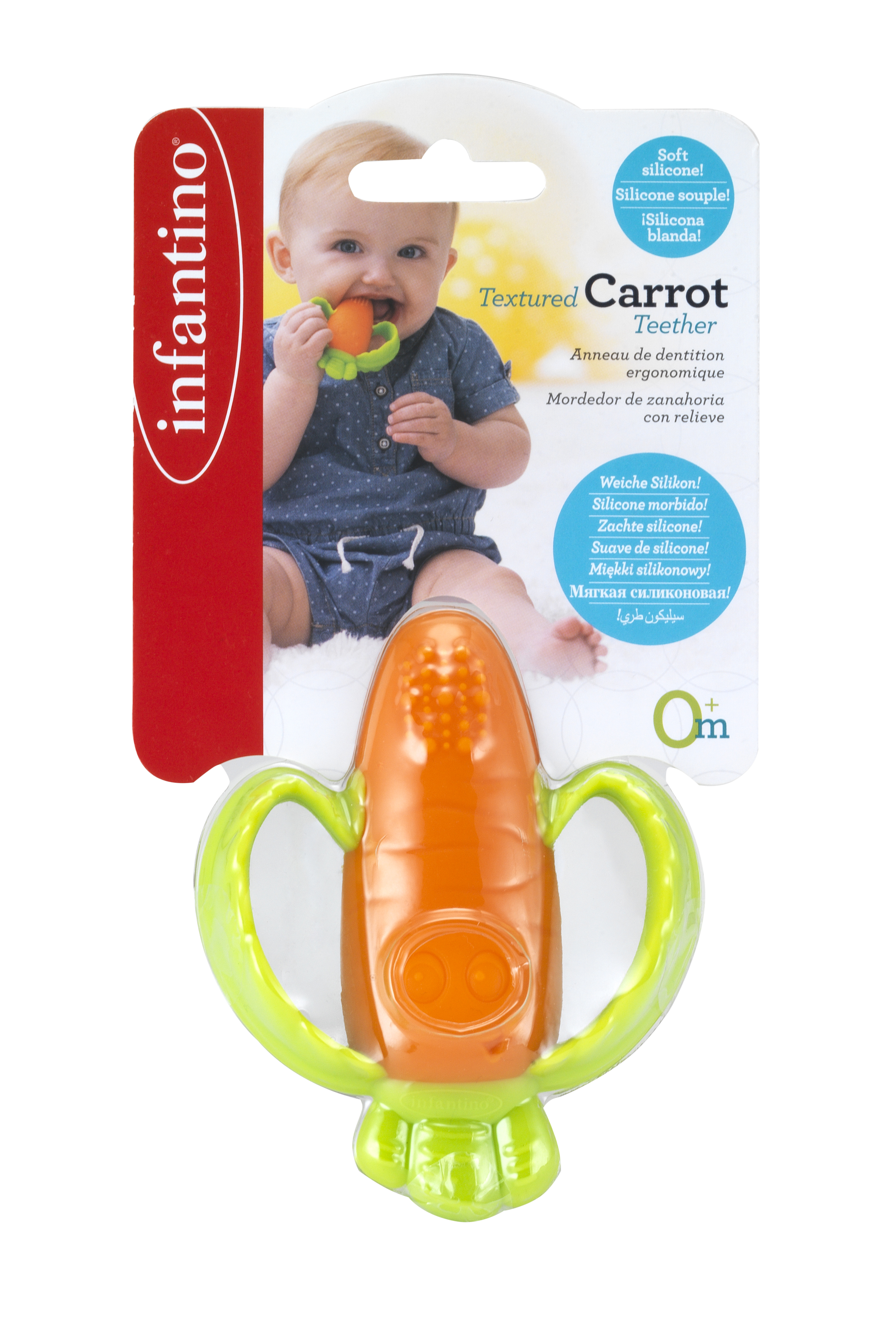 Infantino - Anneau de dentition Carotte ORANGE Infantino