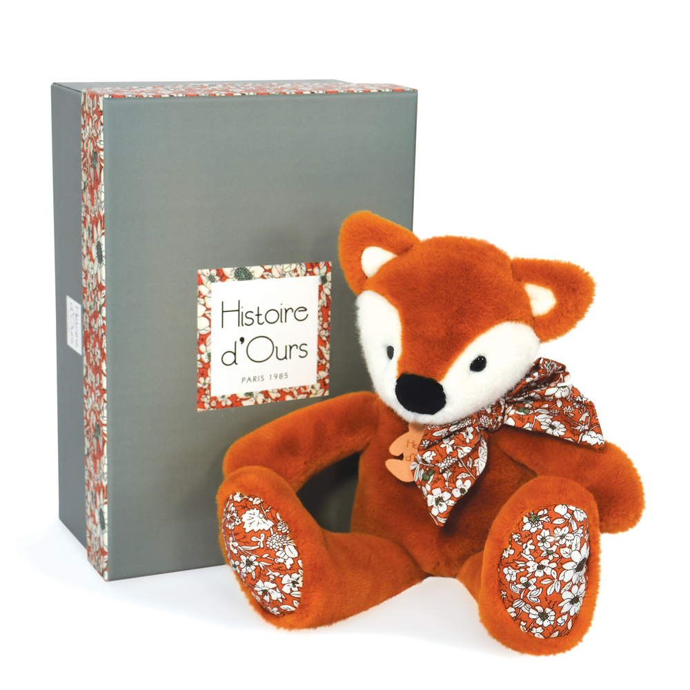 HISTOIRE D'OURS - Copain câlin Renard ORANGE Histoire d'Ours