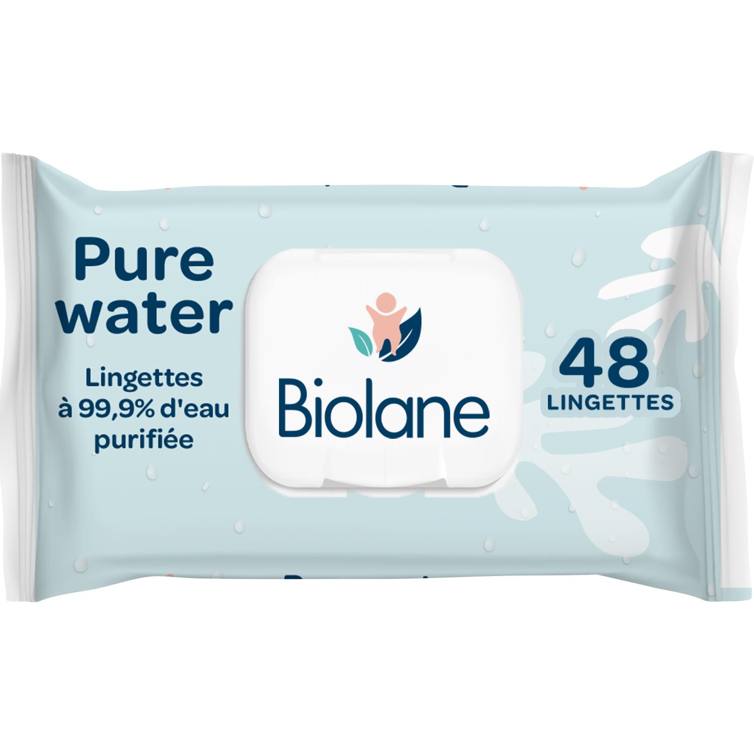 Lingettes Pure Water BLEU Biolane