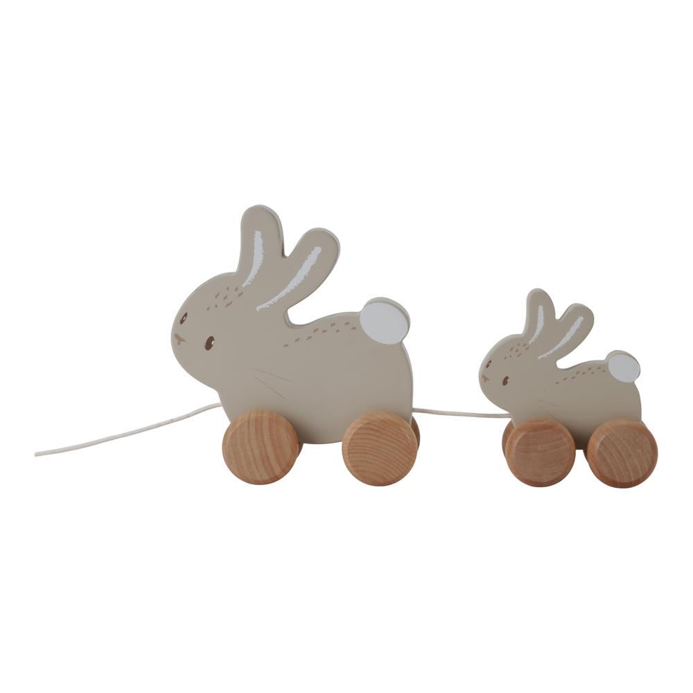 Jouet à tirer Lapin FSC BEIGE Little Dutch