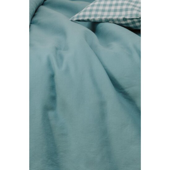 Kadolis Housse de Couette bébé Pur Coton Bio Certifié GOTS Azur 100x140 cm