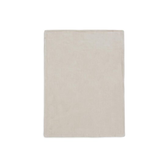 Jollein Couverture Berceau Box Knit/Velvet GOTS Warm Sand 75x100 cm