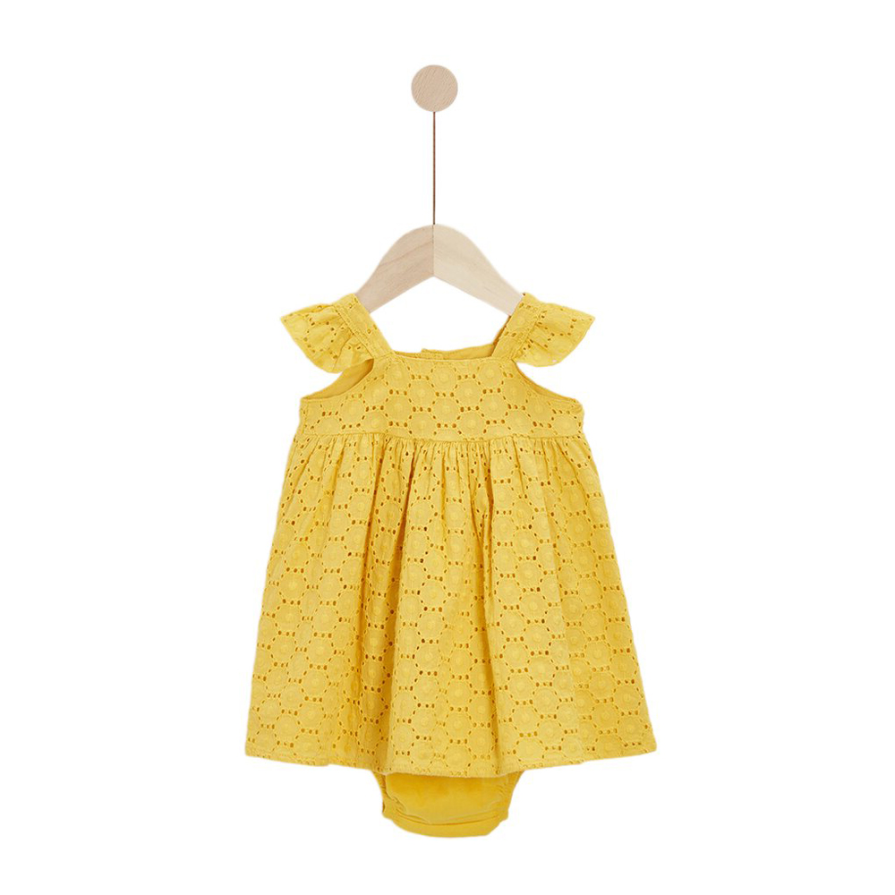 P’tit bisou - Robe + Bloomer Bastide ensoleillée Jaune JAUNE P’tit bisou