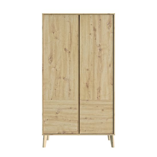 Bébé Lune Armoire 2 portes Lison Chêne Artisan 