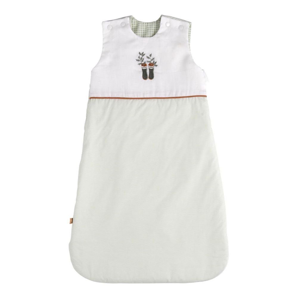 Sauthon - Gigoteuse ouatinée rayures Botanica BEIGE Sauthon