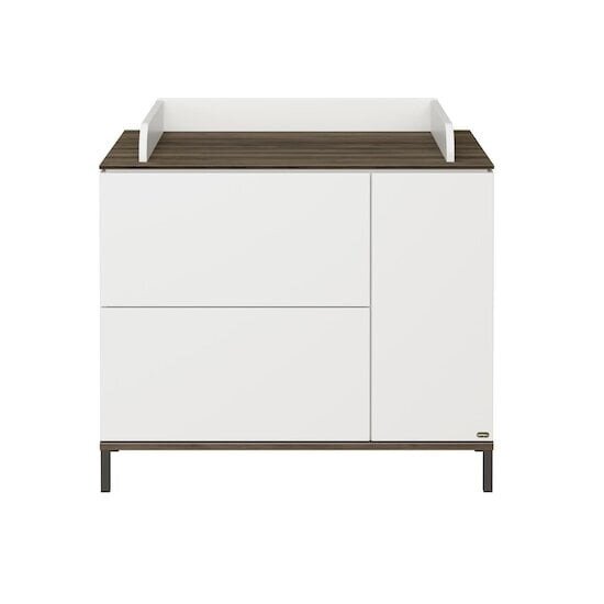 Yuny by Paidi Commode à langer 3 tiroirs Lovely Aliv Off White / Dark-Walnut  Yuny by Paidi Commode à langer 3 tiroirs Lovely Aliv Off White / Dark-Walnut
