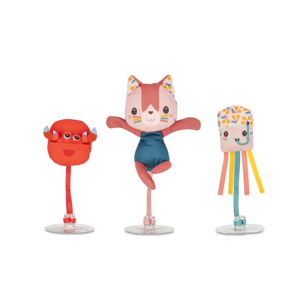 3 Personnages de Bain Ventouses Jeanne MULTICOLORE Lilliputiens
