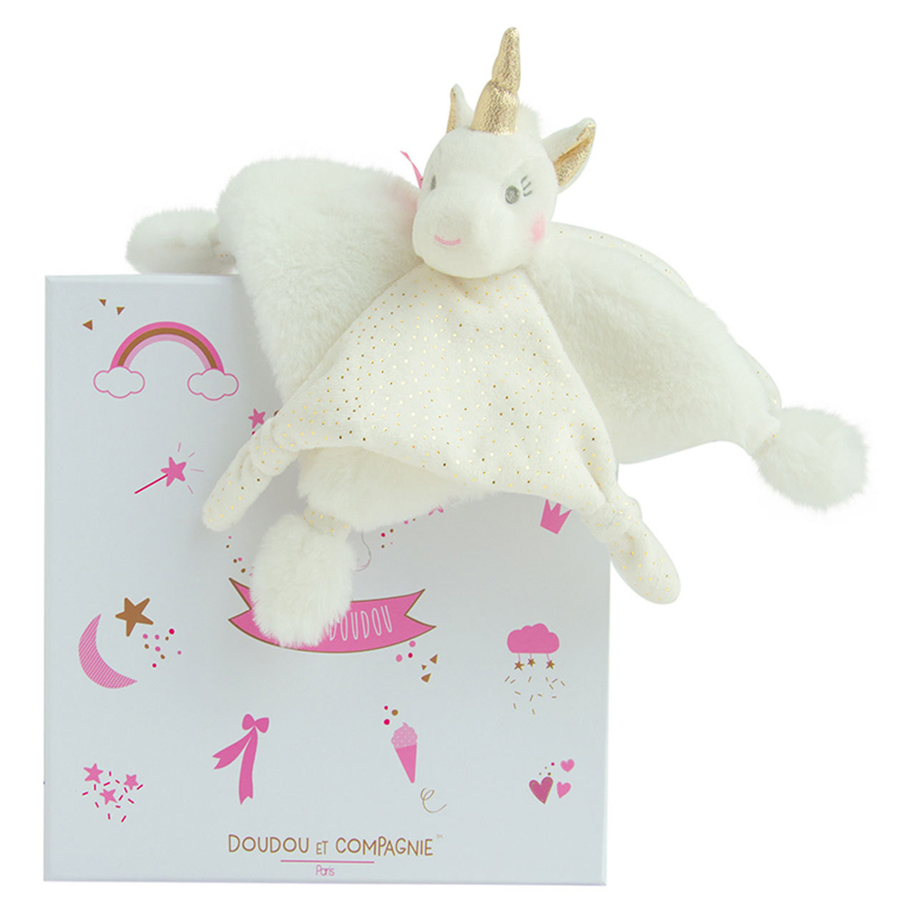 Doudou Licorne BLANC Doudou & Compagnie