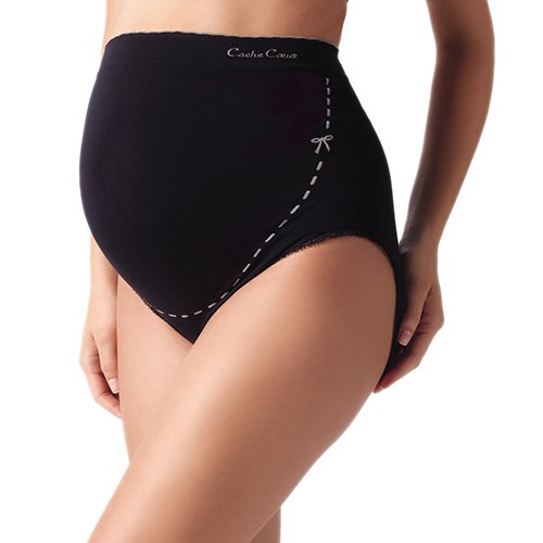 Maxi culotte maternité Seamless Noir NOIR Cache cœur