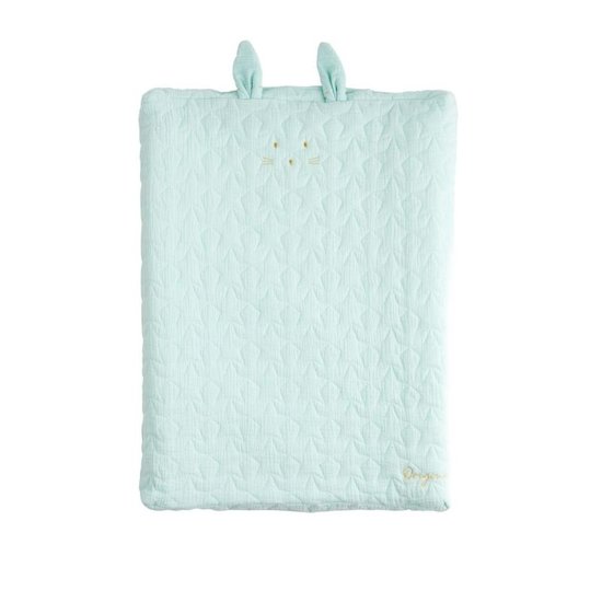 Sauthon Original Housse de matelas à langer réctangulaire Bleu Aqua  Sauthon Original Housse de matelas à langer réctangulaire Bleu Aqua